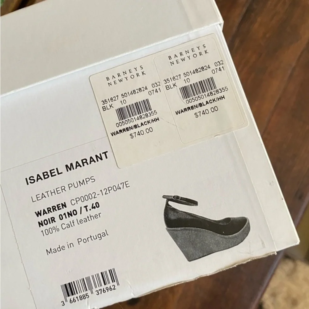 Isabel Marant Leather Wedge Platform Shoes